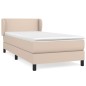 Boxspringbett mit Matratze Cappuccino-Braun 80x200cm Kunstleder