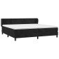 Boxspringbett mit Matratze Schwarz 200x200 cm Samt