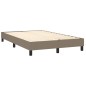 Boxspringbett mit Matratze Taupe 120x200 cm Stoff