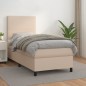 Boxspringbett mit Matratze Cappuccino-Braun 80x200cm Kunstleder