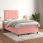 Boxspringbett mit Matratze Rosa 120x200 cm Samt