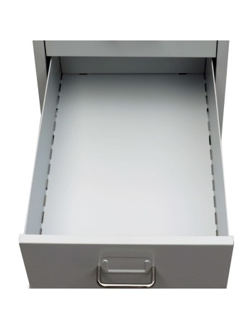Registerschrank mit 5 Schubladen Grau 68,5 cm StahlHome-Essentials