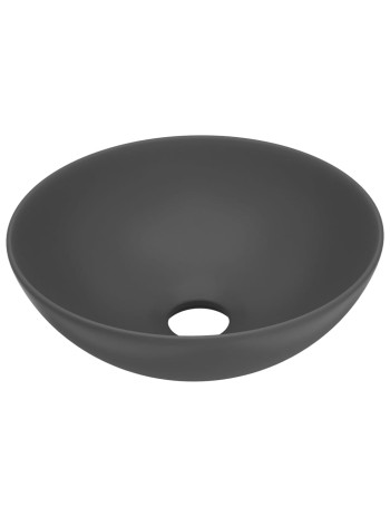 Waschbecken Keramik Dunkelgrau RundHome-Essentials