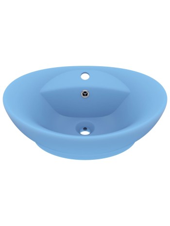 Luxus-Waschbecken Überlauf Matt Hellblau 58,5x39cm KeramikHome-Essentials