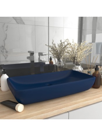 Badezimmer Waschbecken mit Wasserhahn und Ablaufgarnitur Schwarz gehärtetes GlasHome-Essentials