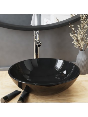 Luxuriöses Ovales Waschbecken Matt Dunkelbraun 40x33 cm KeramikHome-Essentials